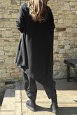 Skarsgard Asymmetric Knit Tunic Black /24=